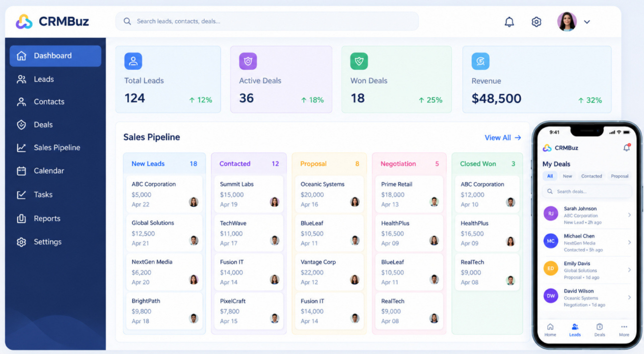 CrmBuz Dashboard
